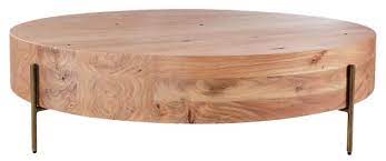 Proctor Low Round Wood Coffee Table