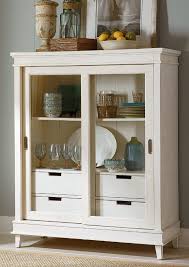organize decorate a dining room hutch