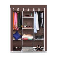 foldable cabinet wardrobe brown