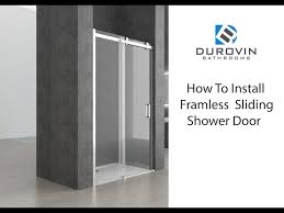 Durovin Framless Sliding Shower Door