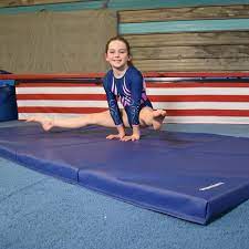 4x8x2 gymnastics folding gym mat blue