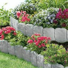 Garden Lawn Edging Border Grey Cobble