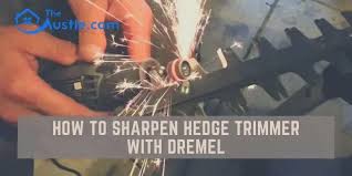 how to sharpen hedge trimmer with