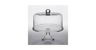 Acopa Clear Glass Cake Stand With Round