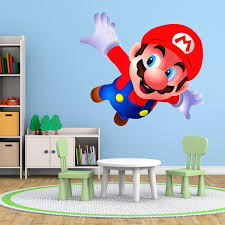 Kids Wall Sticker Mario Bros Flying