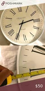 White Westminster Wall Clock