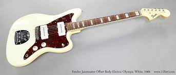 I'd probably go for mint but i still think tort looks great on white jazzmasters. Fender Jazzmaster Offset Body Olympic White 1966 Www 12fret Com