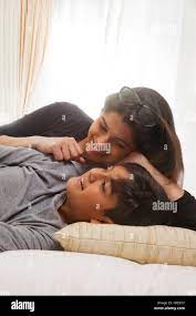 Mother son sleeping together hi-res stock photography and images - Alamy