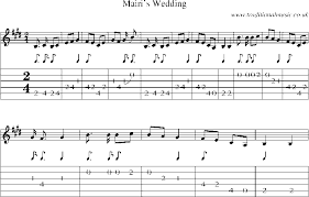 Guitar Tab And Sheet Music For Mairis Wedding