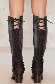 steven coal lace up leather boot