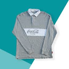 rugby shirt coca cola second size l