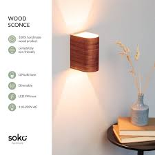 Wood Wall Sconce Wall Lamp Light