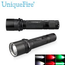 Uf 504b Mini Flashlight 1 Mode Flat Rechargeable Cree Xre Led Green Red Light Flashlight 1m 240lumen Lanterna Lamp For Camping In Led Flashlights From