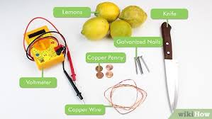how to create a battery from a lemon