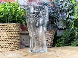 Engraved Coca Cola Glass Two Sizes