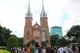 The first church was built on 5th street (now ngo duc ke street). Iconic Cathedral In Ho Chi Minh City Undergoes Major Renovation Uca News