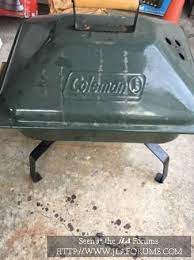 Vintage Coleman Portable Grill Fire