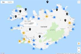 iceland gas stations map showcase