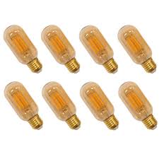 Vintage 4w T14 T45 Led Filament Tubular Light Bulbs Edison E26 Retro Led Filament Lamps 2400k