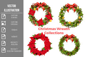 Christmas Wreath Vector Set Graphic By Artnovi Creative Fabrica