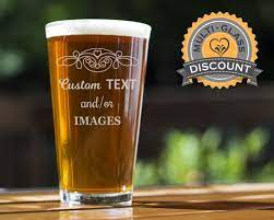 Custom Beer Glass Custom Personalized