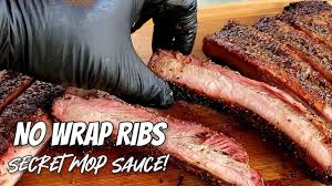 no wrap ribs with my secret mop sauce