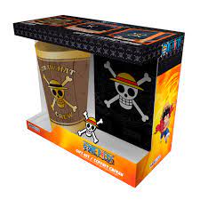 One Piece Skull 400ml Glass & A6 Notebook & Pin Badge Gift Set :  Amazon.co.uk: Home & Kitchen