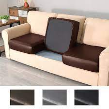 sofa seat cushion cover faux leather