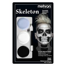 tri color makeup palette skeleton