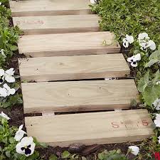 Wood Path That Weaves Through Your Garden