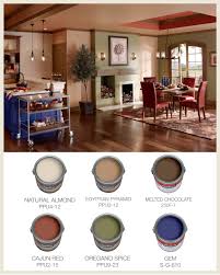 Tuscan Kitchen With Cans Colorfully Behr