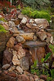 This way the water will run in better and it is easier to cover with rocks later. Pondless Waterfall Design Ideas Unique Garden Water Features