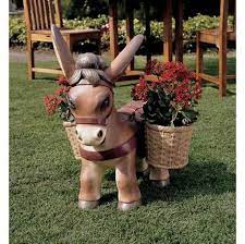 Francis The Flower Pot Donkey Statue