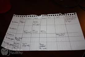 how to create a fitness schedule busy