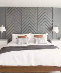 A Modern Master Bedroom Accent Wall