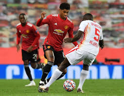 Mason greenwood makes goalscoring return to the manchester united starting xi in thumping victory over. Rashford Scores Hat Trick As Man Utd Smash Leipzig 5 0 In Champions League