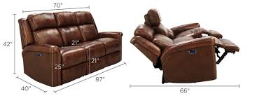 richfield leather power sofa with power