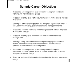 Career Objective Examples For Teachers El Parga With Career