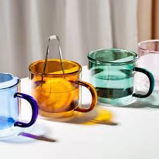 Double Wall Insulated Glass Mug Modern