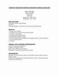 Best Resume Templates For Highschool Students Sample Template High