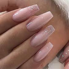 The shape and style of these acrylic nails lend a beautiful canvas to the pink base and the white tips of the nail design, but the touch of silver glitter really enhances the. Unique Acrylic Nail Trends Nails Design 2020