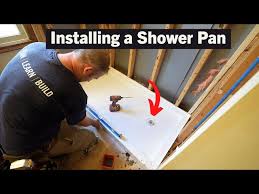 Installing A Shower Pan Base Tub To