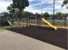 brown rubber mulch for playgrounds