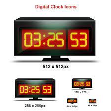 Digital Clock Graphic And It S