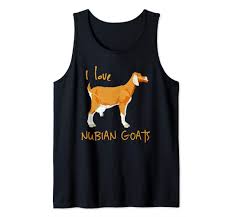 Amazon Com I Love Nubian Goats Goat Lovers Tank Top Clothing