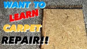 learn how to do carpet repair