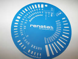 Details About Watch Battery Replace Size Gauge Measure Chart Tool Renata Silver Oxide Lithium
