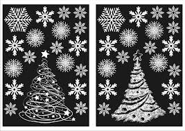 Download and use 100,000+ christmas tree stock photos for free. Two Christmas Trees And 36 Snowflake Window Stickers Decorations Flying Start Store