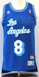The los angeles lakers wear their white jerseys on sunday home games or on special holidays, like the christmas game. Kobe Bryant Los Angeles Lakers Blue Soul Swingman 8 Throwback Jersey Medium Ebay