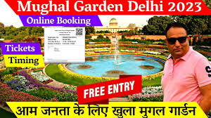 mughal garden 2023 delhi opening date